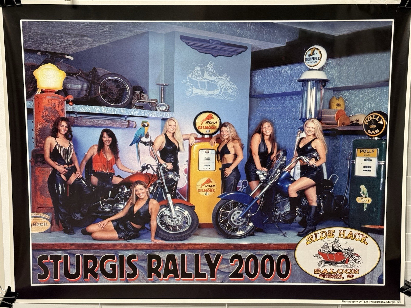 Sturgis Motorcycle Rally 2000 SIDE HACK SALOON South Dakota 25x19 Sexy