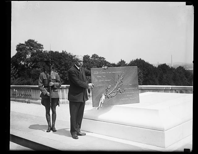 Photo:Charles Curtis Washington DC 1920s Plaque Dedication Ceremony Guard