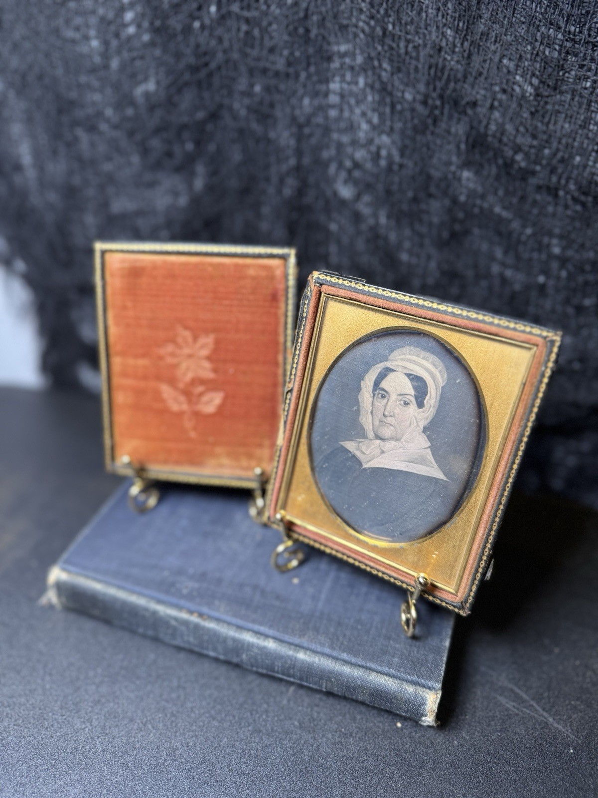 1/4th Plate Daguerreotype Of Painting, Original 1800’s With Original Seals.
