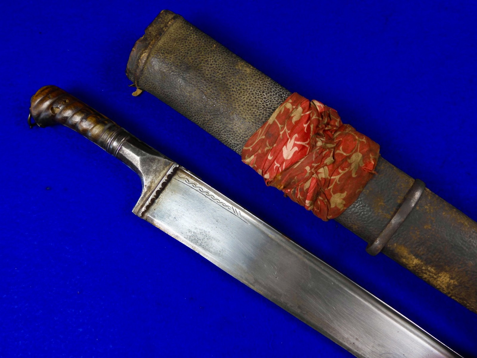 Antique 19 Century Afghan Afghanistan Khyber Short Sword w/ Scabbard