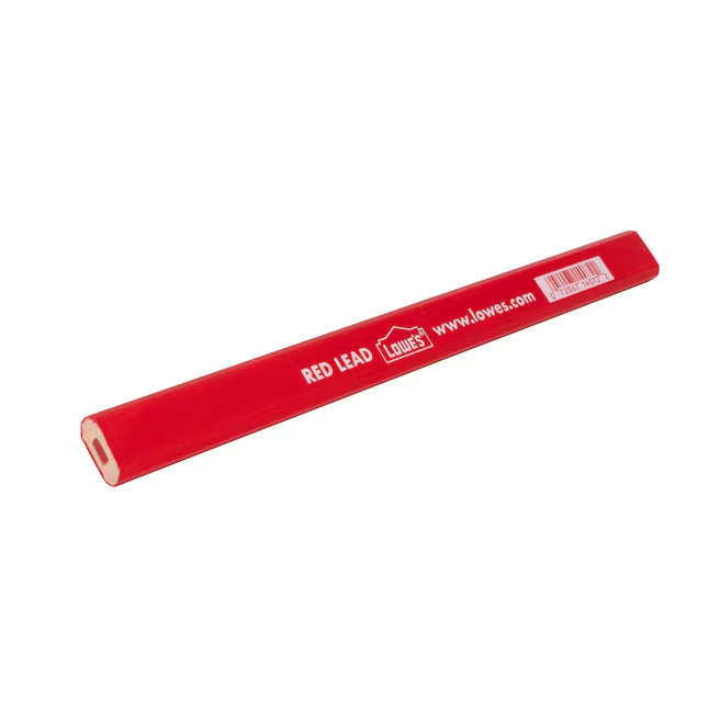 Lowe's 7 inches Carpenter pencil Red Pencil Lowe's 7 inches Carpenter pencil Red Pencil
