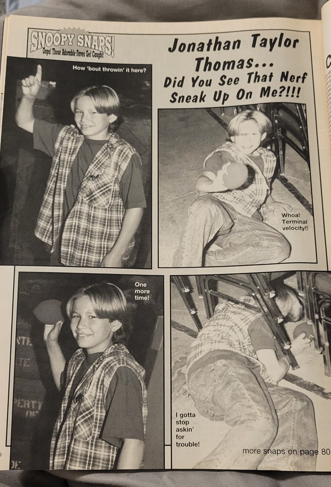 Vintage Jonathan Taylor Thomas Jtt Clipping Nerf