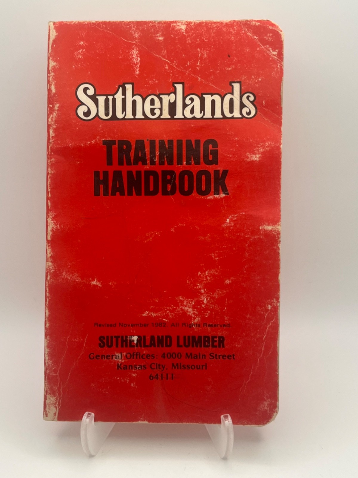 Vintage Sutherland  Lumber Company Training Handbook