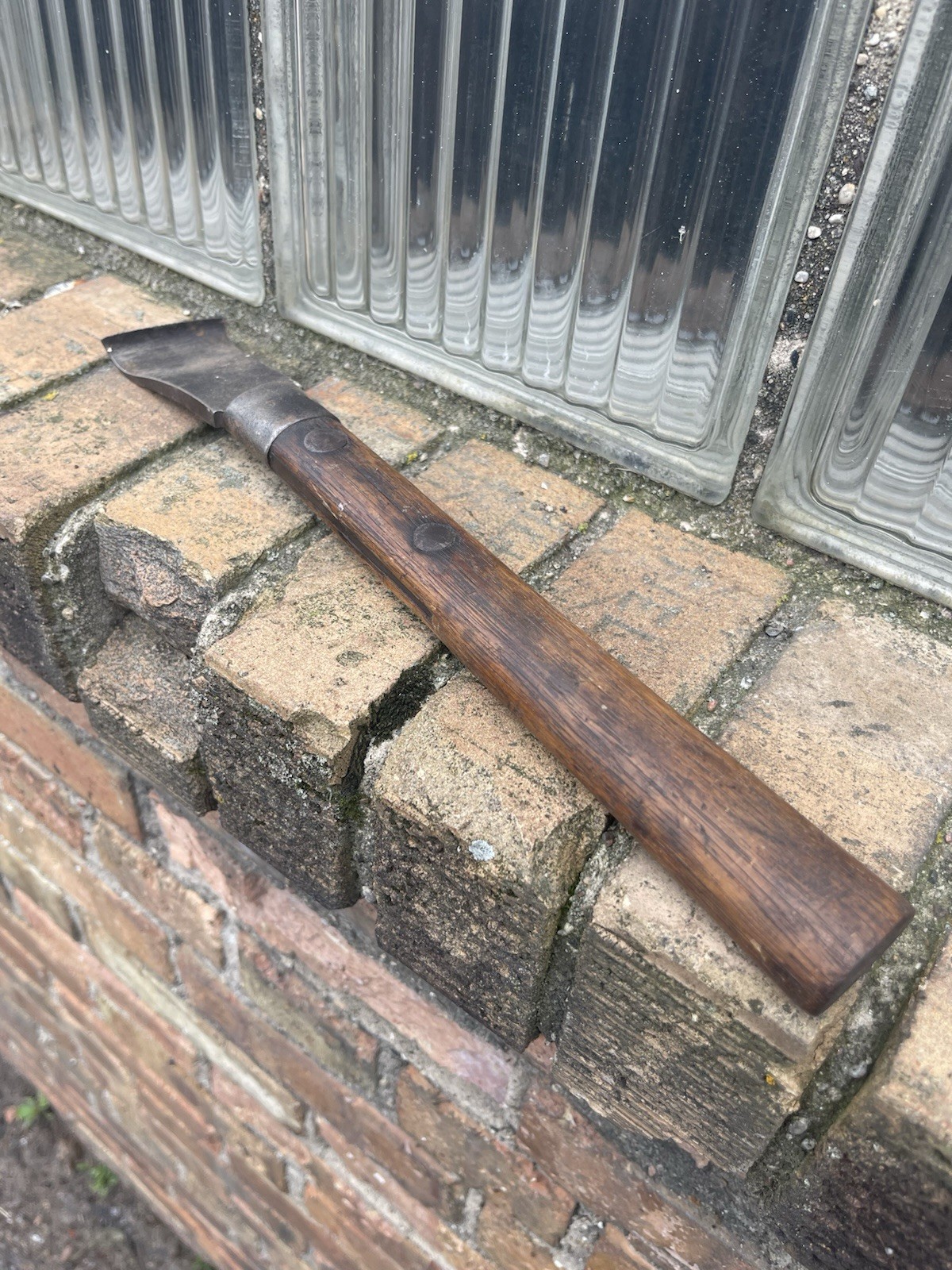 Vintage 19th Century JF Duffy Chicago Steel Box Scraper Tool Big Rivet Handl