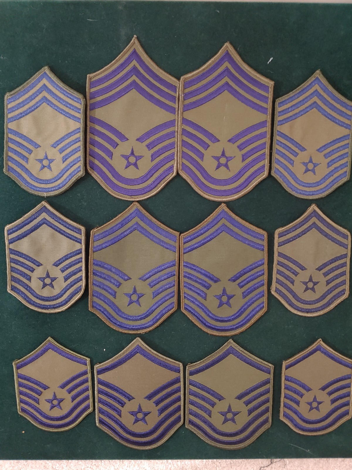 Military Militaria U.S.A.F Enlisted Rang Insignia Patches (NCO)