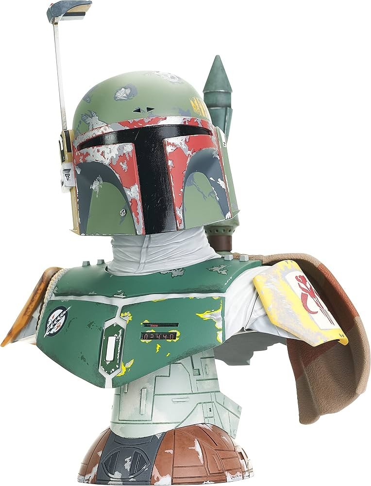 Star Wars The Empire Strikes Back Boba Fett 3D Legends 1/2 Scale Bust Statue NEW