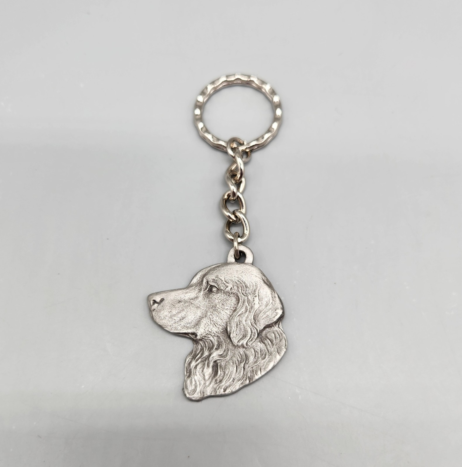 Rawcliffe Pewter I Love My Golden Retriever Keychain Vintage 1982 Key Ring Dog Rawcliffe Pewter I Love My Golden Retriever Keychain Vintage 1982 Key Ring Dog