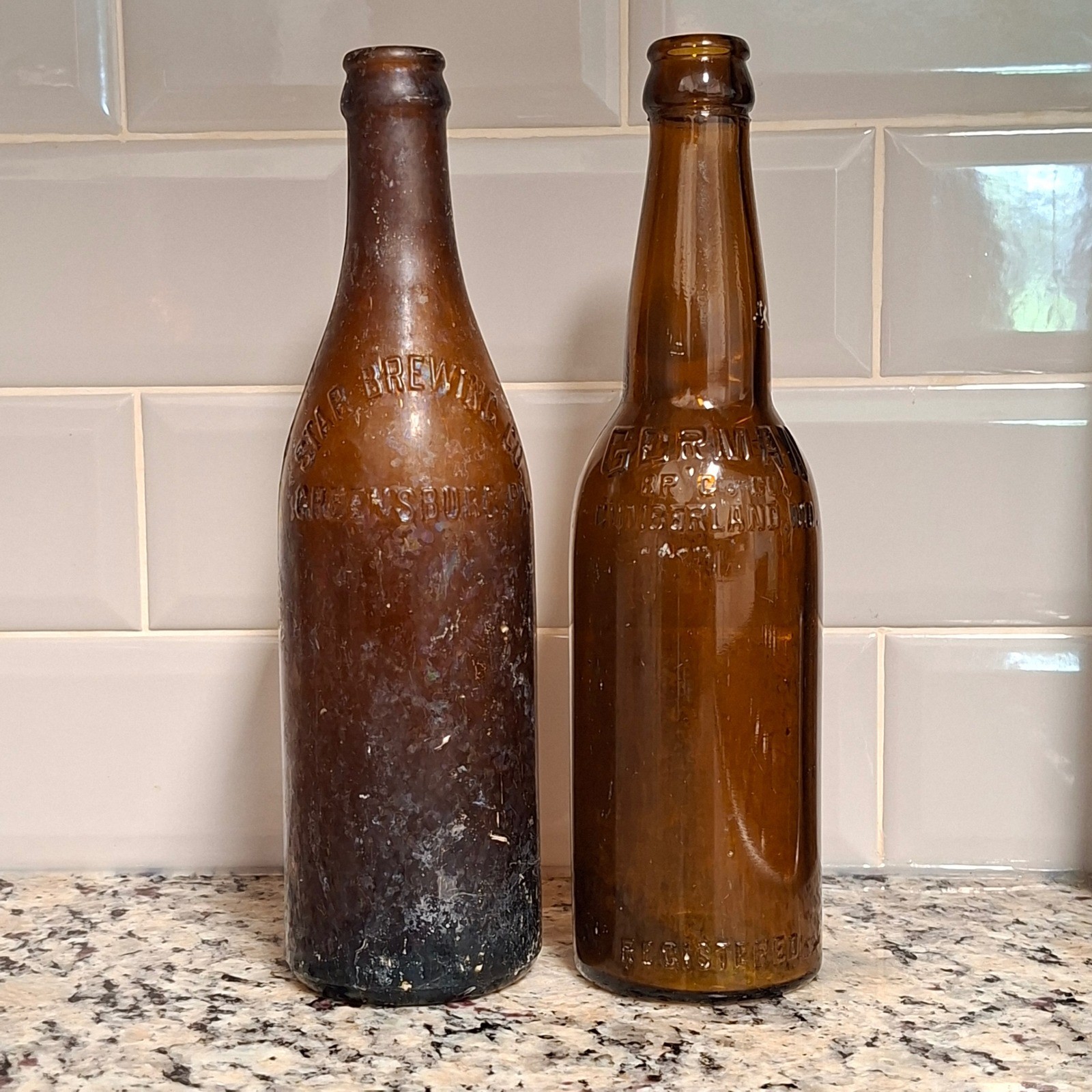 Antique Beer Bottle Lot Star Brewing Greensburg PA German Cumberland MD Pre-Pro
