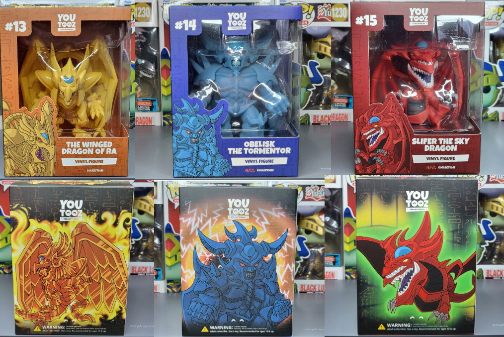 Yugioh Winged Dragon of Ra Obelisk Slifer YouTooz Collectibles Vinyl Figures New
