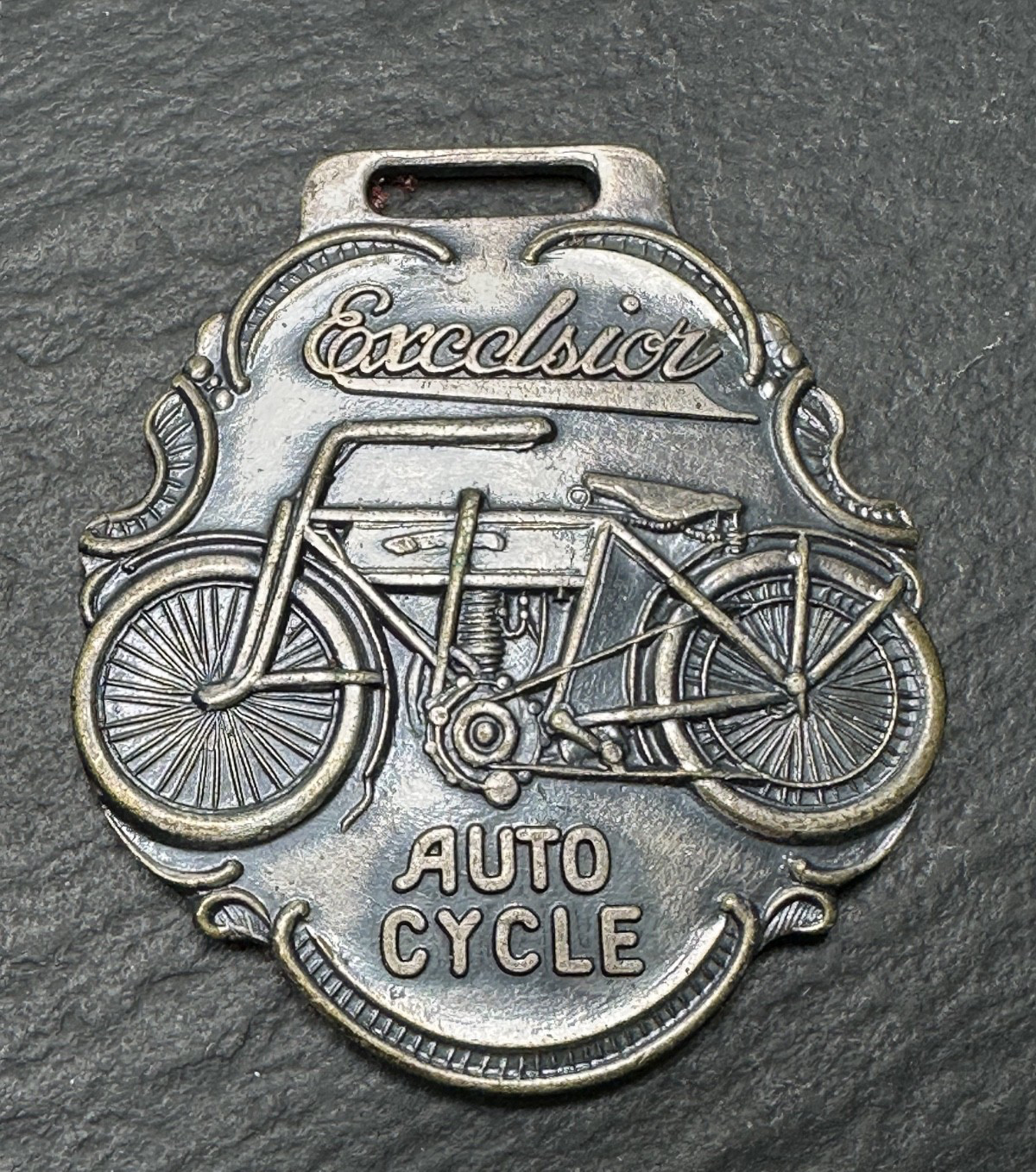 REPRODUCTION? EXCELSIOR AUTO CYCLE METAL ADVERTISING FOB N674