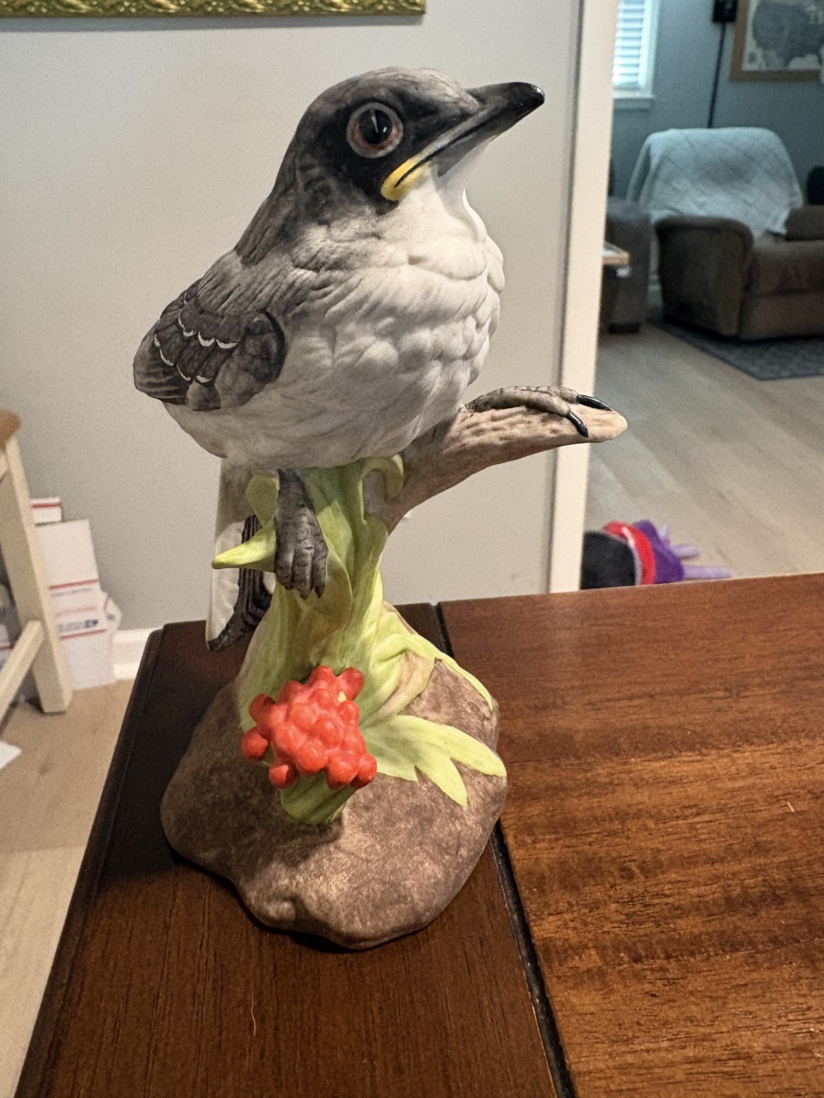 Edward Marshall Boehm Porcelain Baby Mockingbird Bird Figure 400-56