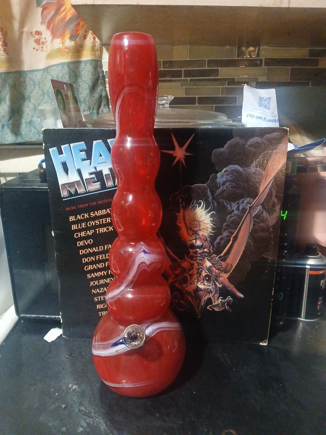 Glass water bong 16 inches