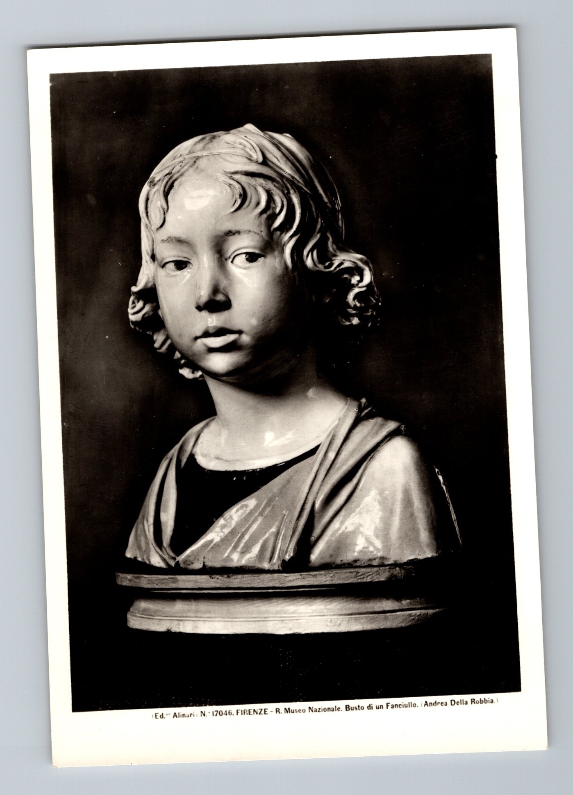 Busto di un Fanciullo Andrea della Robbia Firenze Italy Postcard Museo Sculpture