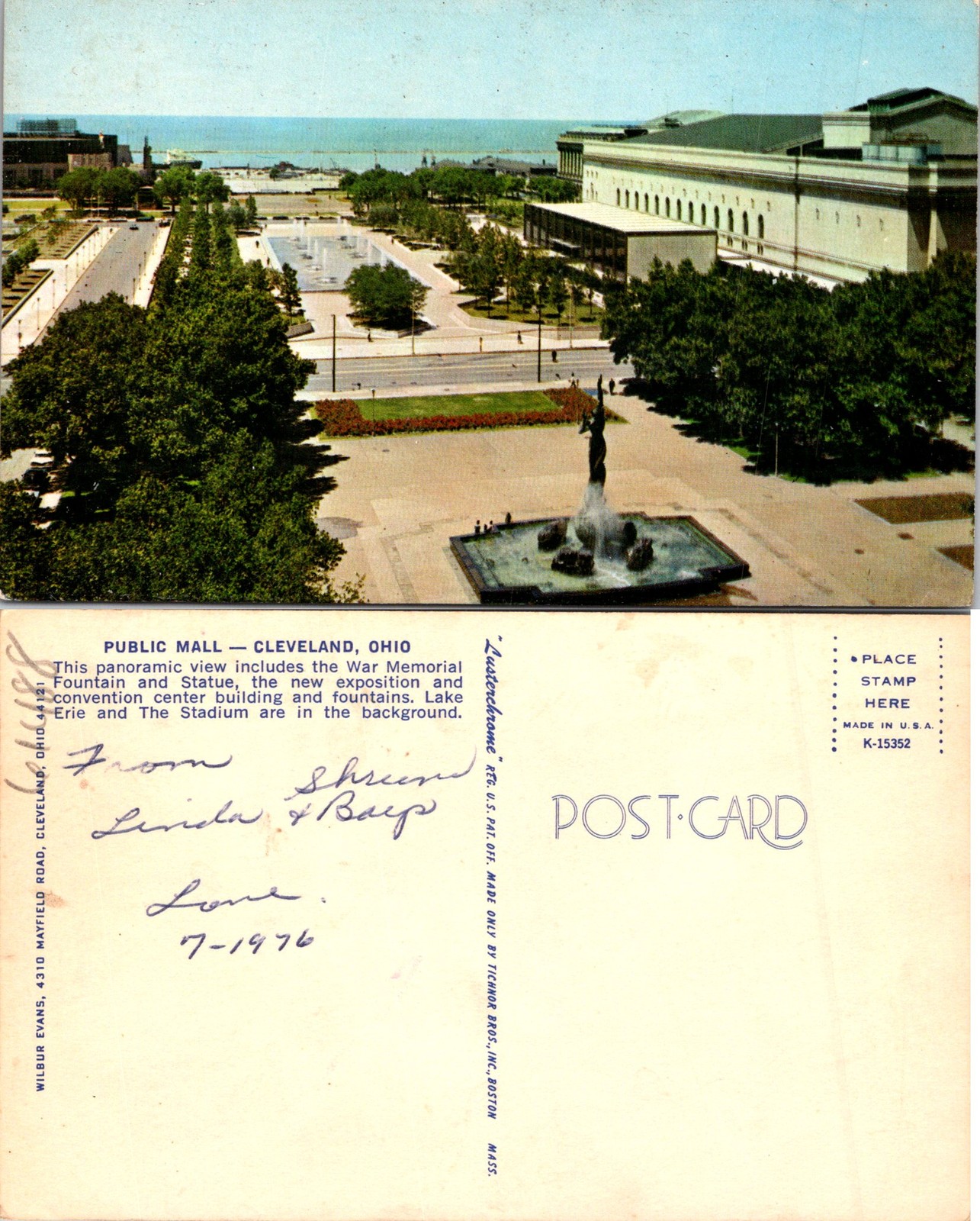 Cleveland OH View Of The Public Mall Postcard 61488