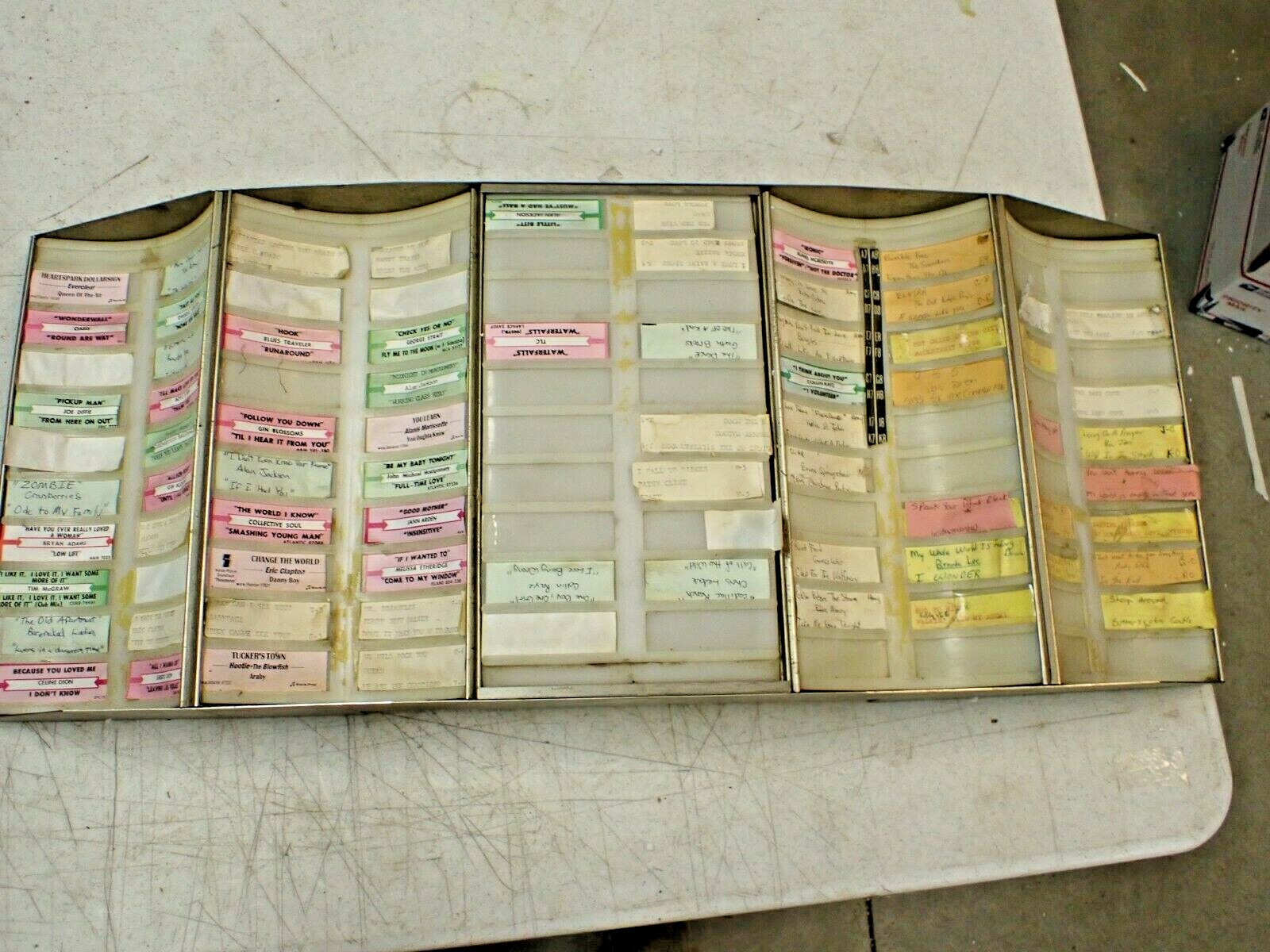 1956 1957 Wurlitzer 2000 / 2100 Wico Title Strip Holder Display Unit   