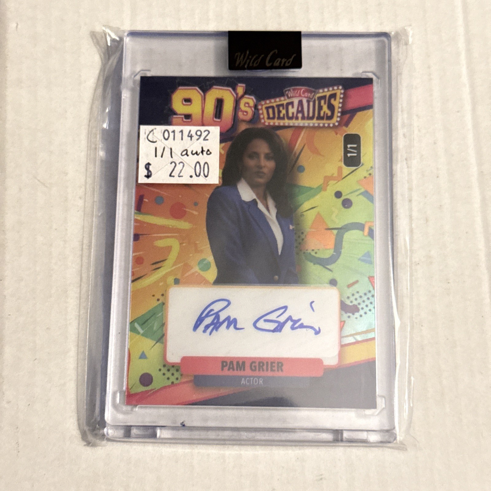2026 Wild Card Decades 1990\'s PAM GRIER 1/1 #9D2RB6-PGA. C011492