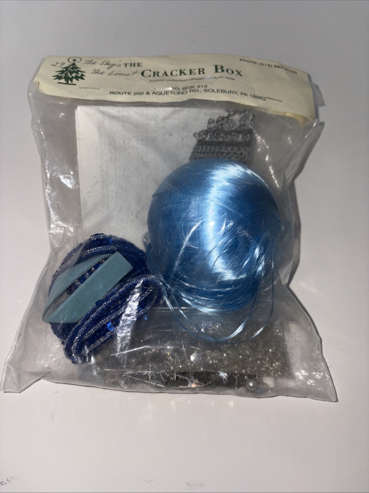 Vtg NOS The Cracker Box  Christmas Ornament Kit The Sky\'s The Limit READ