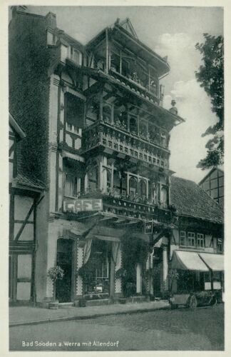 Postcard Bad Sooden Werra with Altendorf Cafe around 1910 (No. 825)