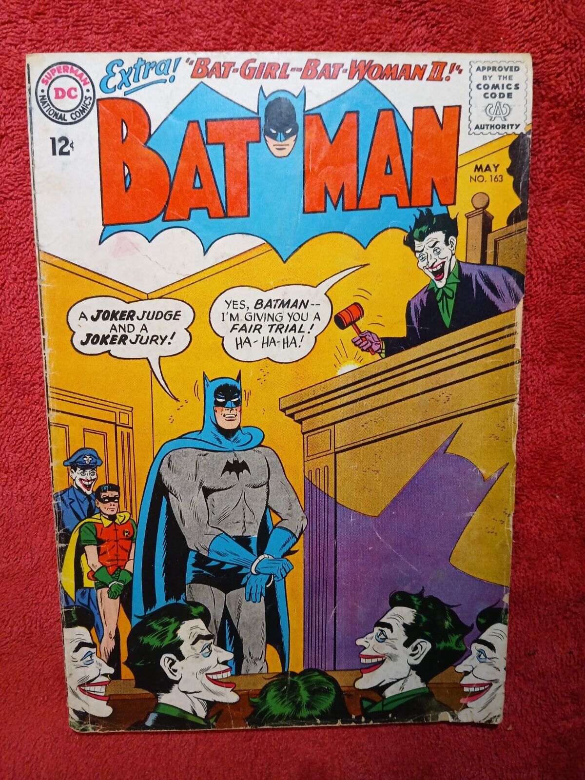 BATMAN #163 - Joker - DC comics 1964 - silver age