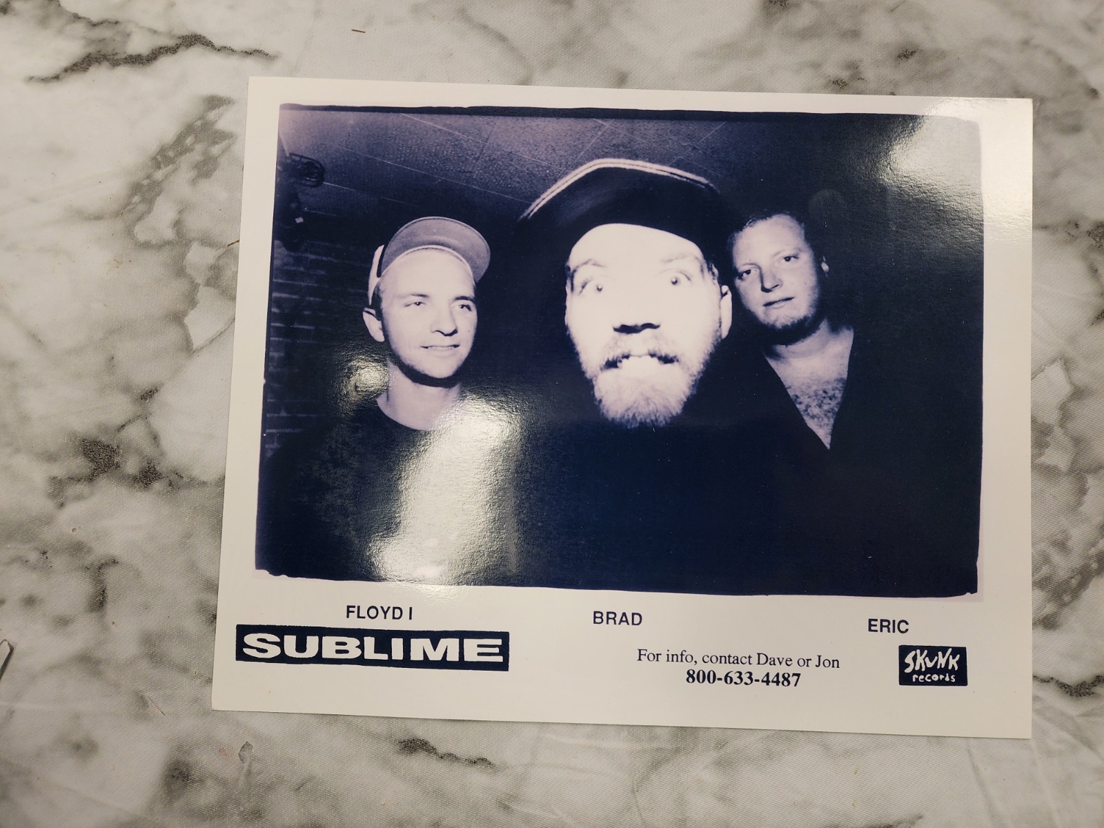 Rare Sublime 'Club Lingerie' Press Photo Bradley Nowell Skunk Records 
