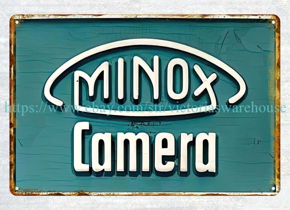 Minox Camera metal tin sign  inspirational plate collective age