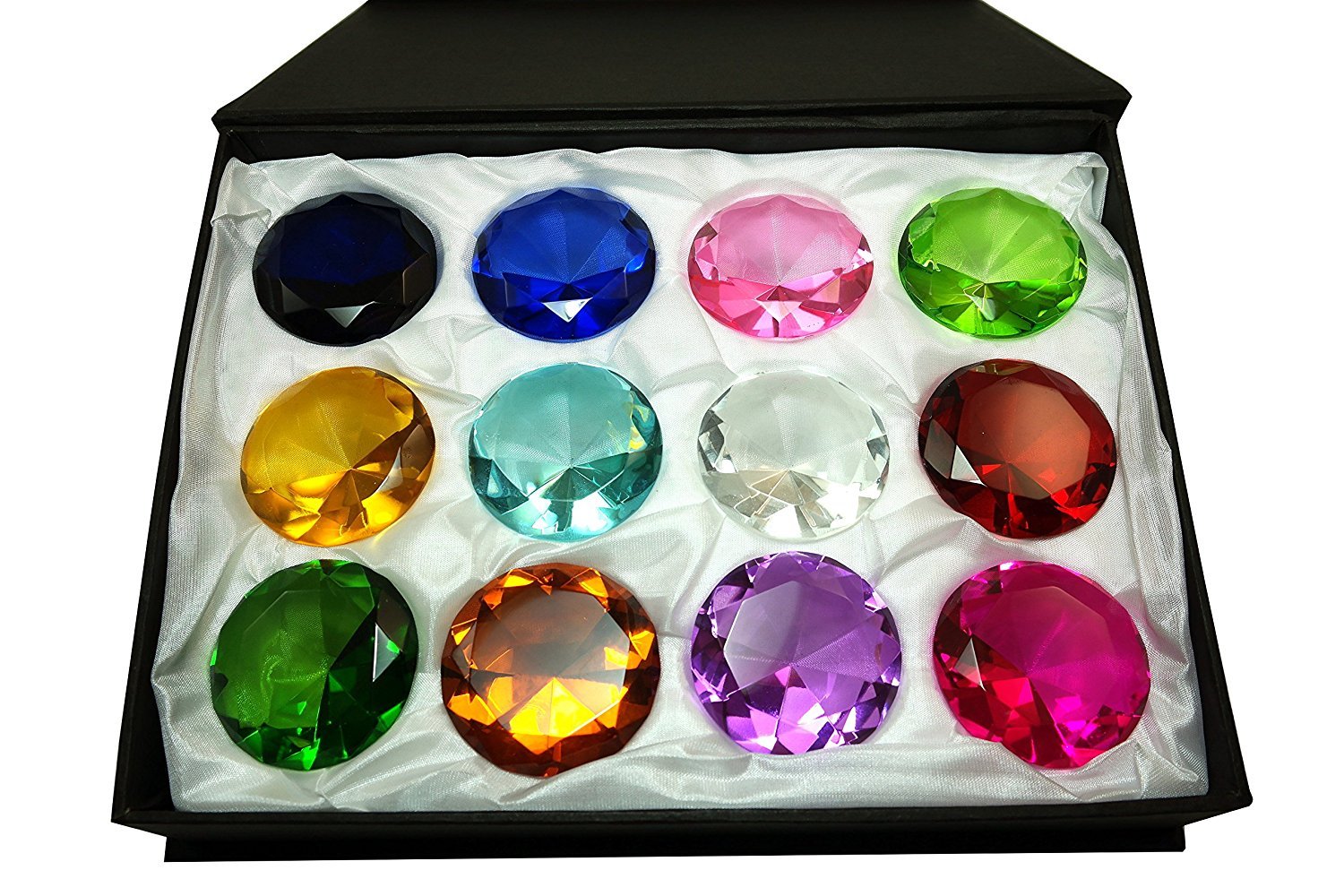Tripact 60mm Huge Sapphire Amber Emerald Crystal Diamond Set 12pcs Tripact 60mm Huge Sapphire Amber Emerald Crystal Diamond Set 12pcs
