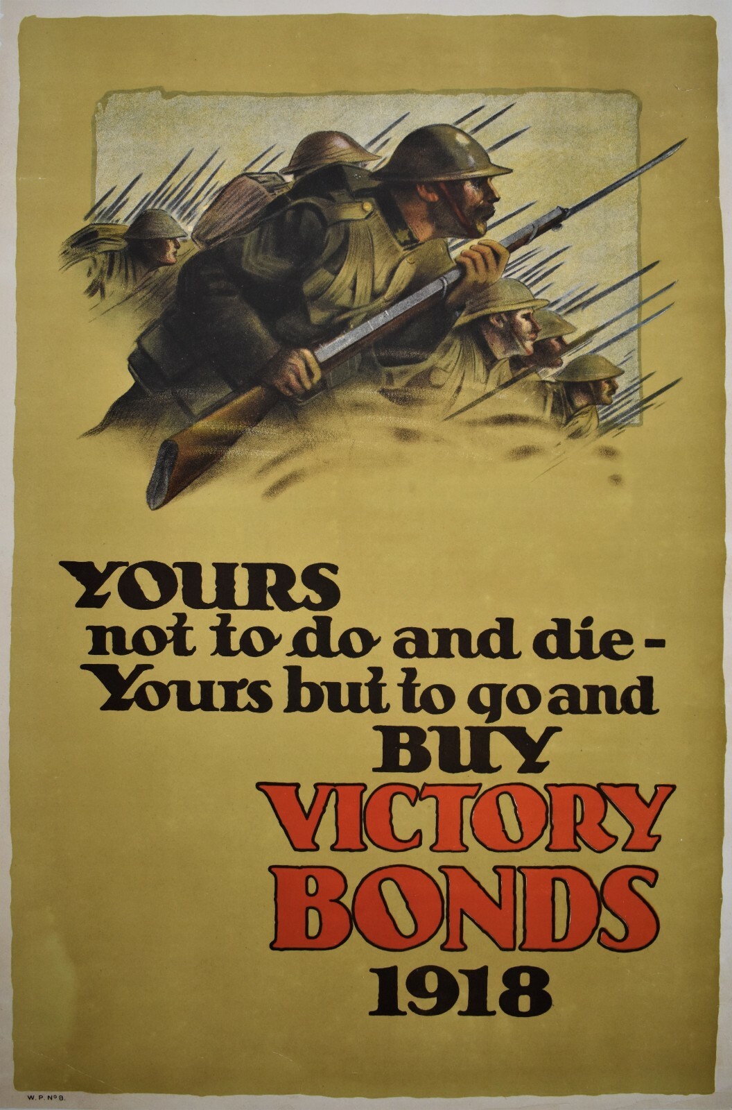 Original Canadian 1918 Great War Victory Bond Poster