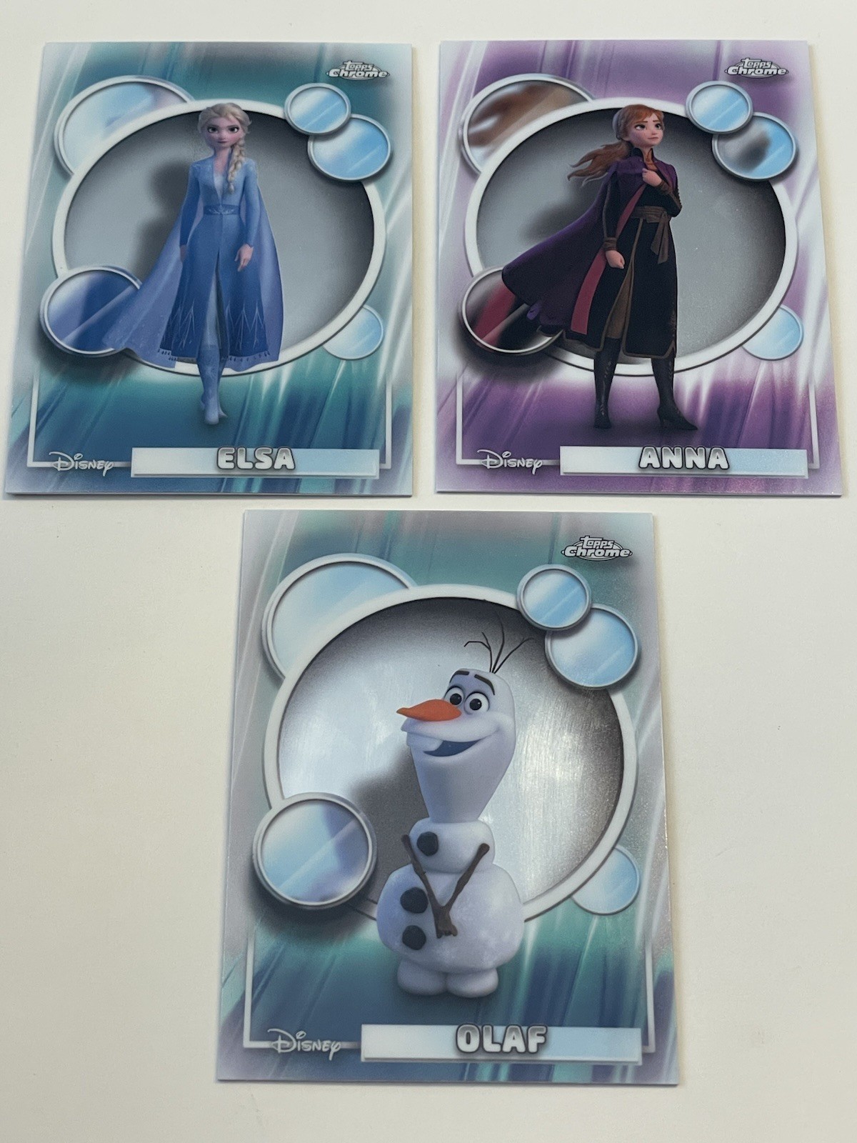 2026 Topps Disney Chrome Frozen 2 Lot of 3 Base Cards- “Frozen 2” *Complete Set*