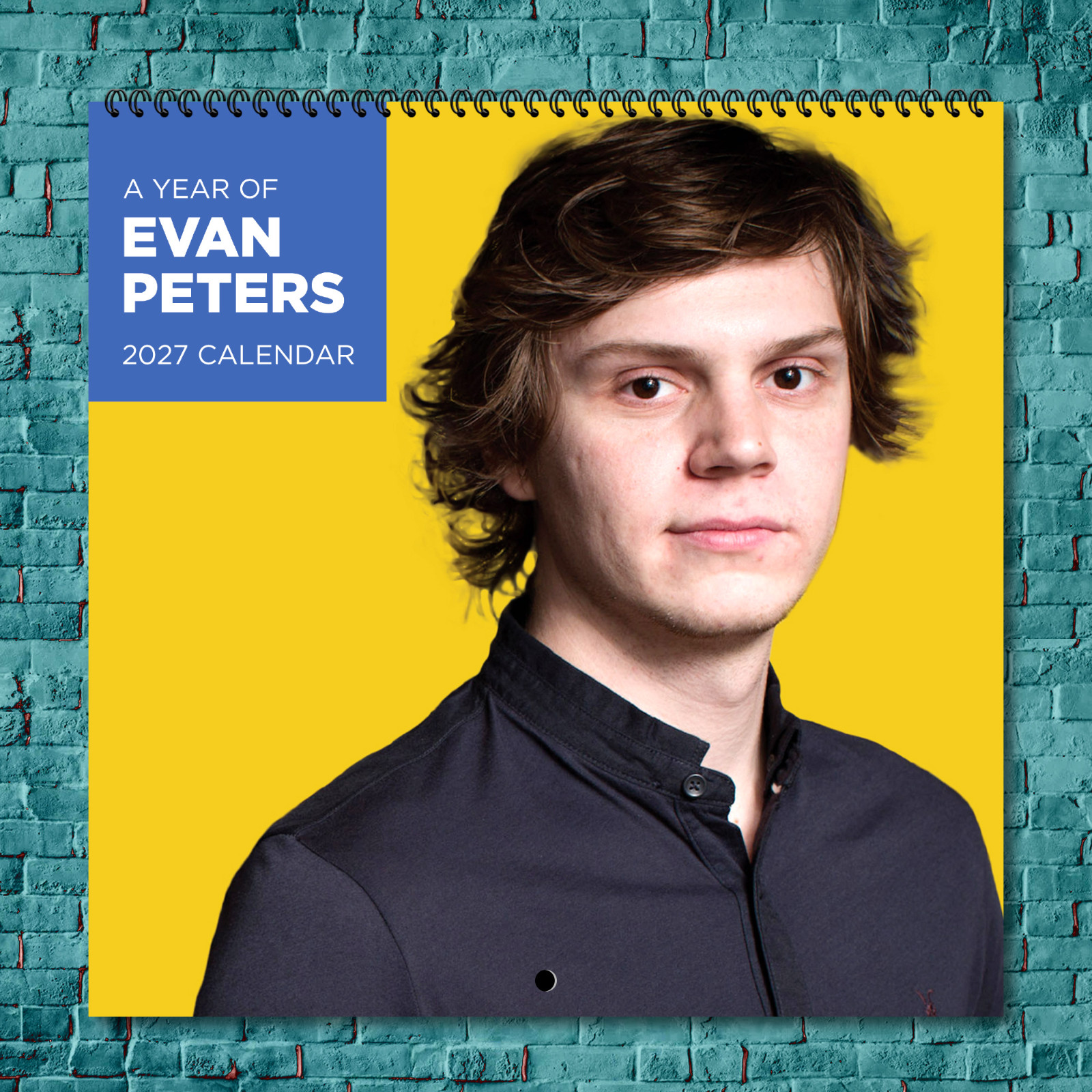 Evan Peters 2027 Wall Calendar 12 Month Celebrity Photo Fan Collectible