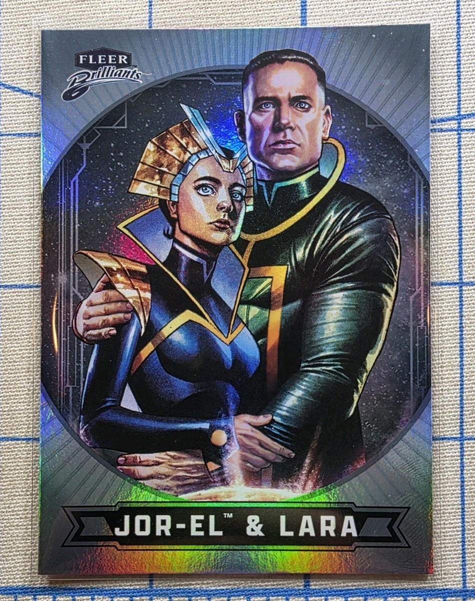 Fleer Brilliants Superman - Jor-El & Lara #28 Regular Base - DC Comics Card Fleer Brilliants Superman - Jor-El & Lara #28 Regular Base - DC Comics Card