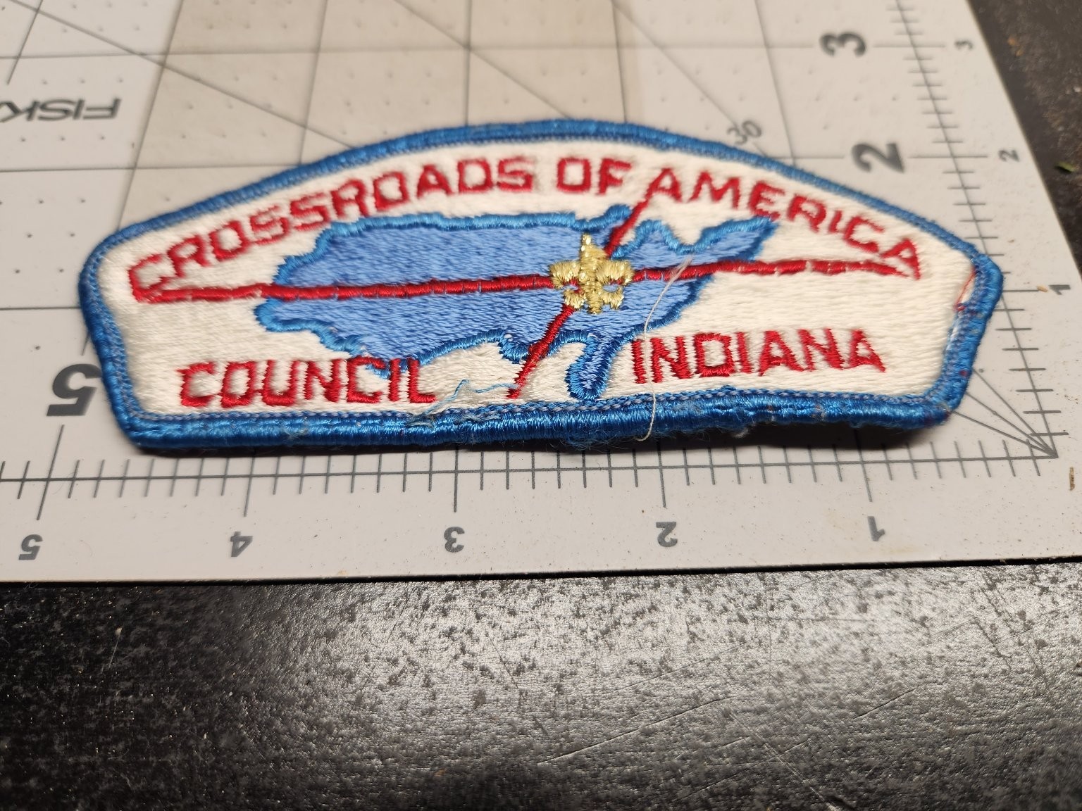 Crossroads of America Scout Patch Indiana Council Embroidered