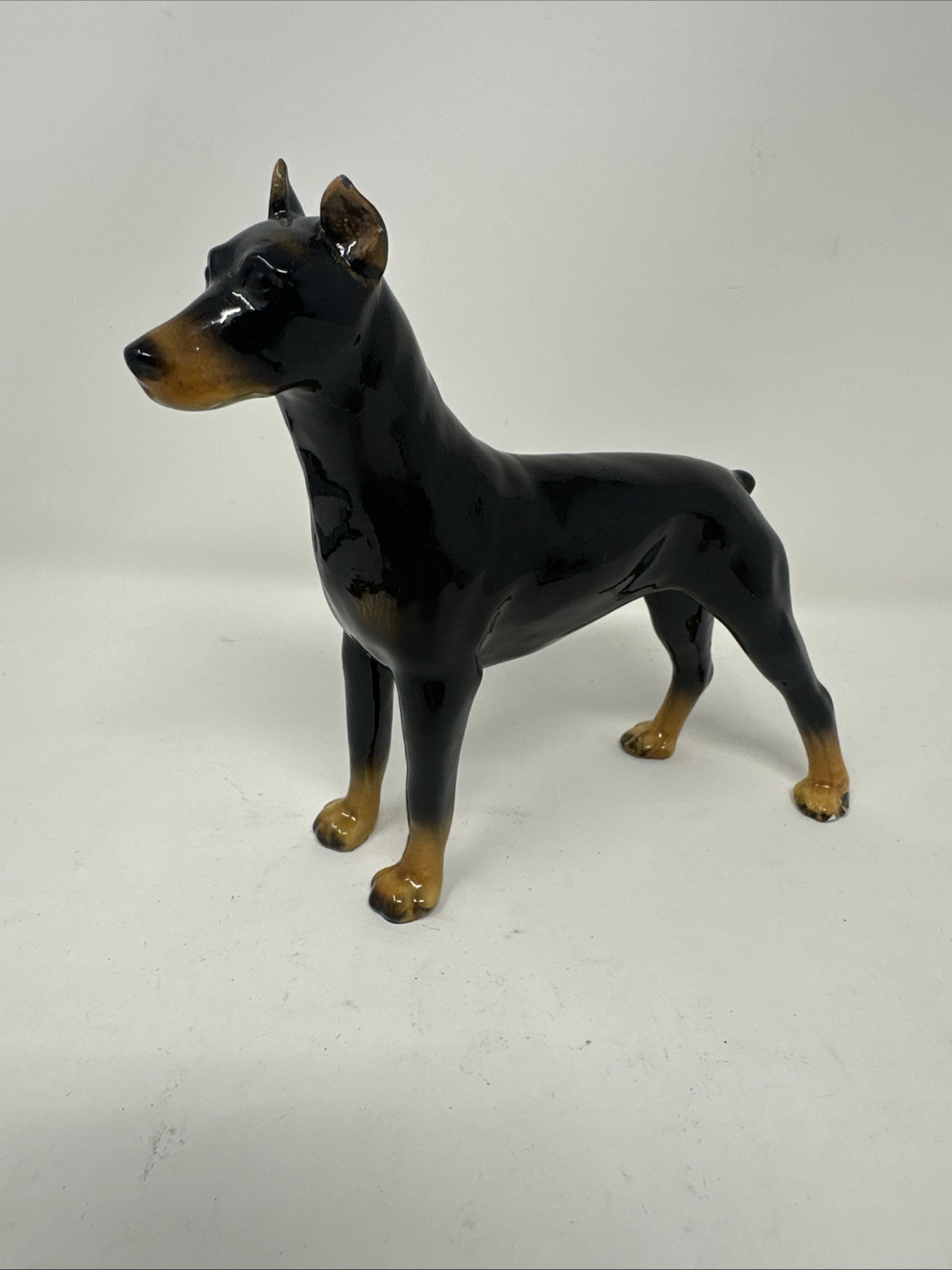 Vintage Doberman Pinscher Dog Figurine