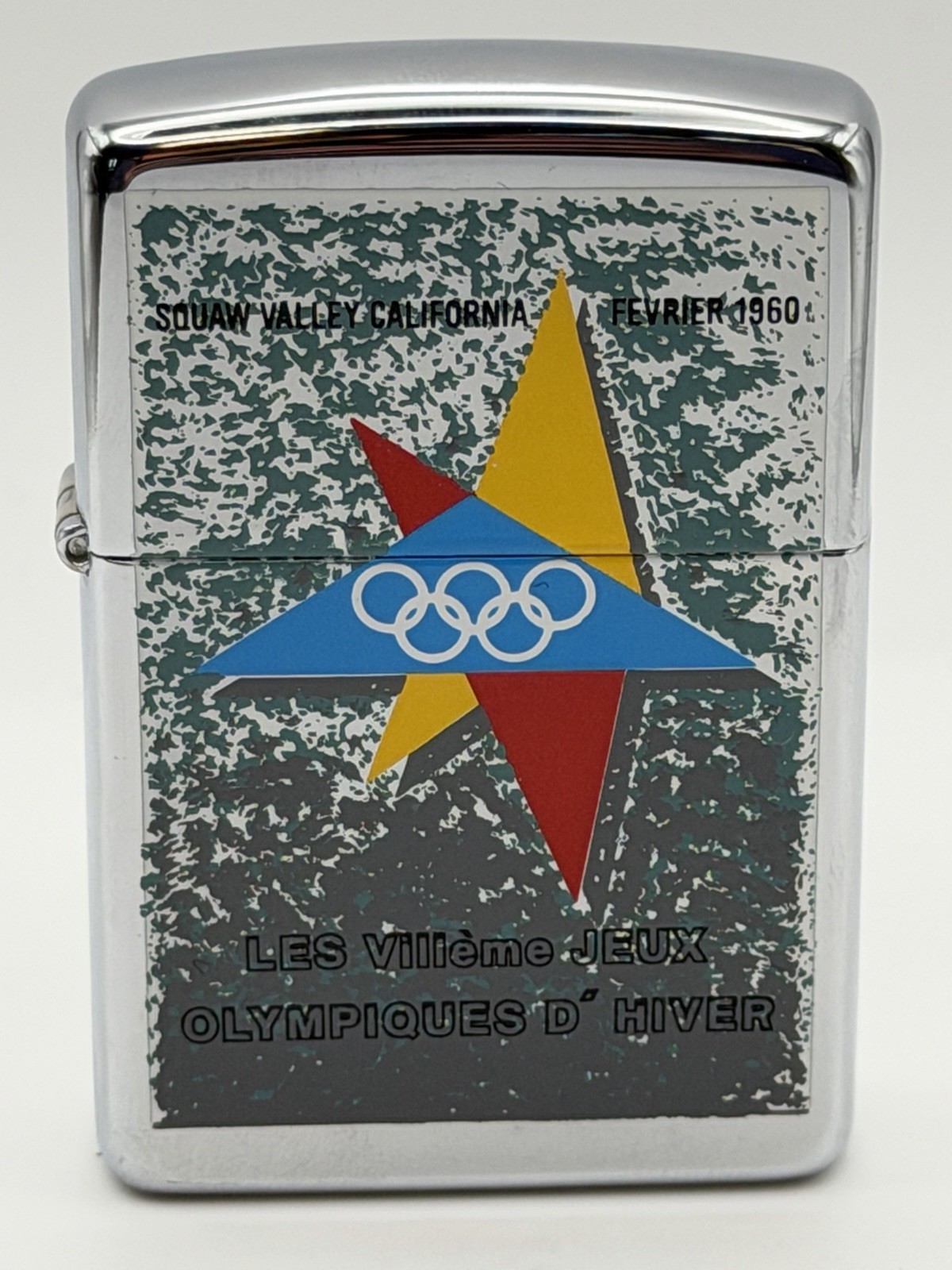Squaw Valley California Fevrier 1960 Vintage 1996 HP Chrome Zippo Lighter New