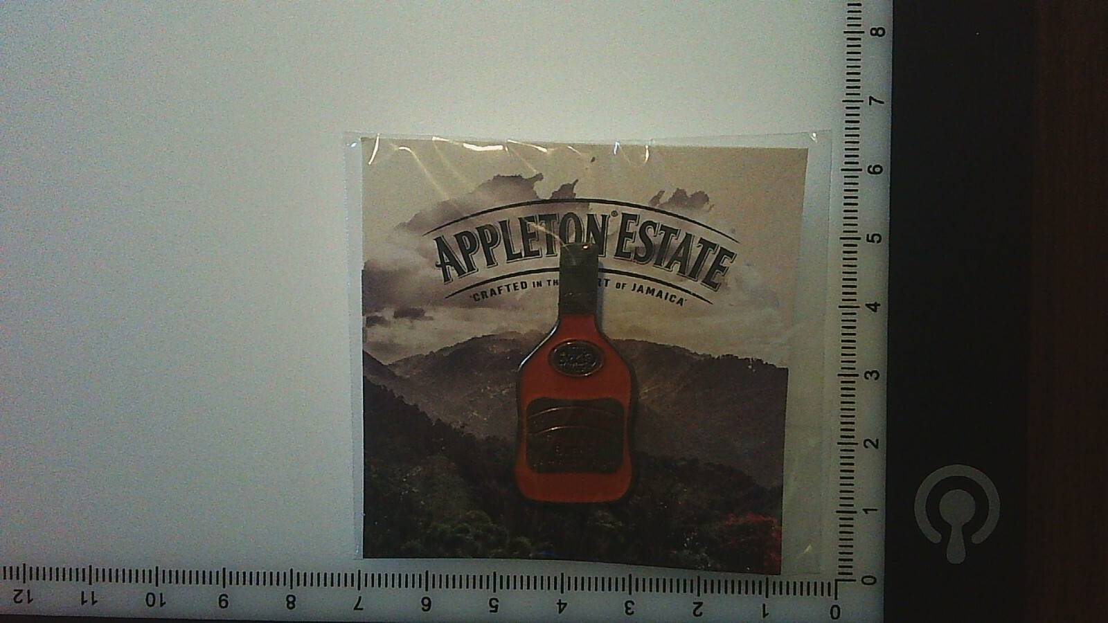 Lapel Pin - Appleton Estate Rum Bottle - New on Card, Alcohol Advertising