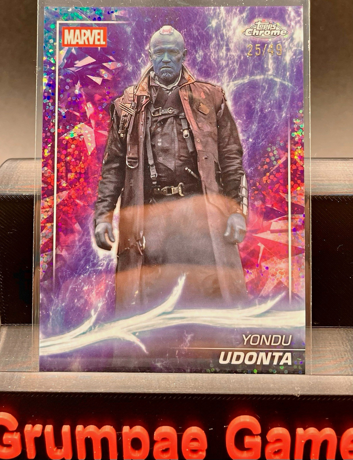 2025 Topps Chrome Marvel Yondu Udonta Ms Marvel Speckle /49 #47 25/49