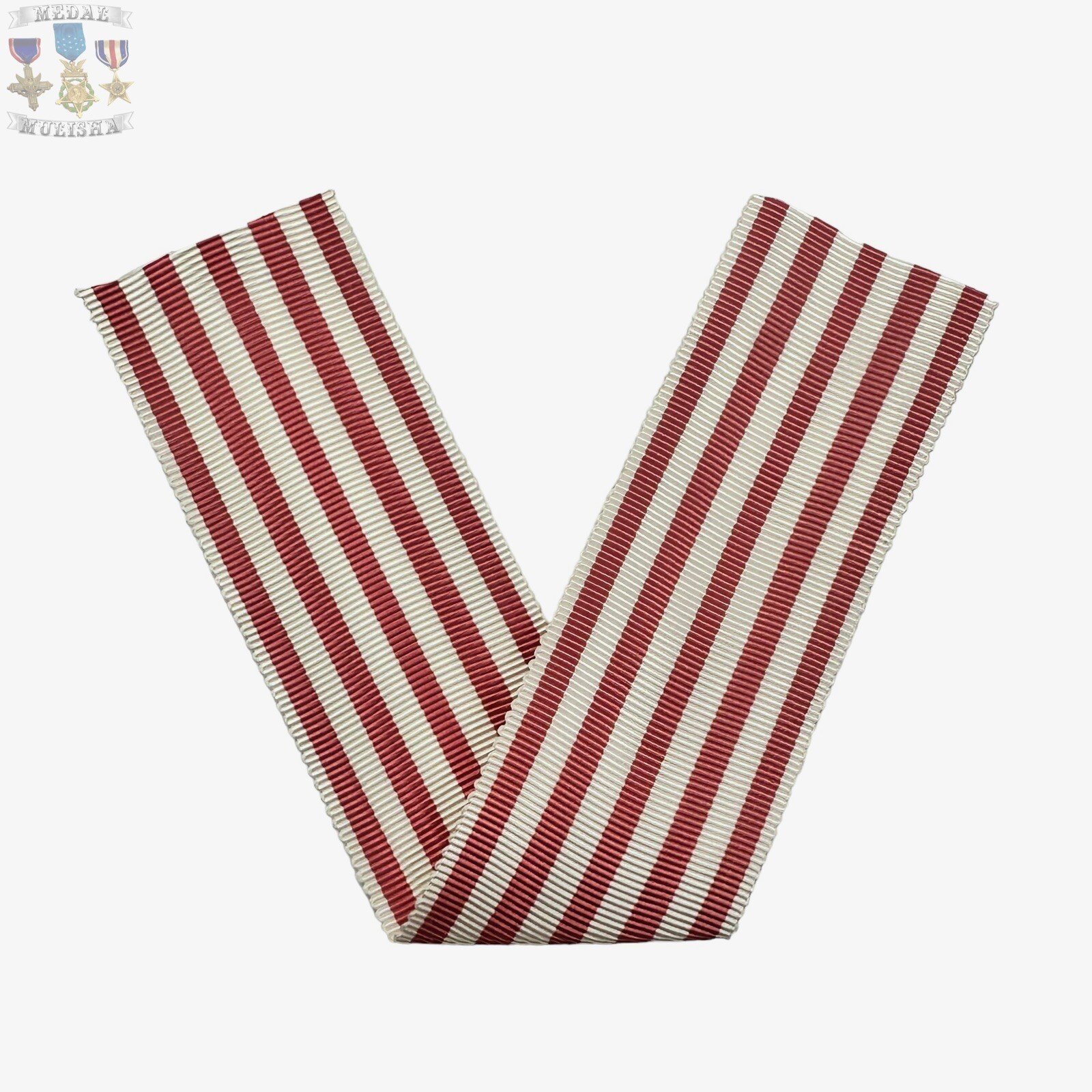 WWI FRENCH 1914-1918 COMMEMORATIVE MEDAL RIBBON DRAPE 6 INCH PIECE U.V. NEG.