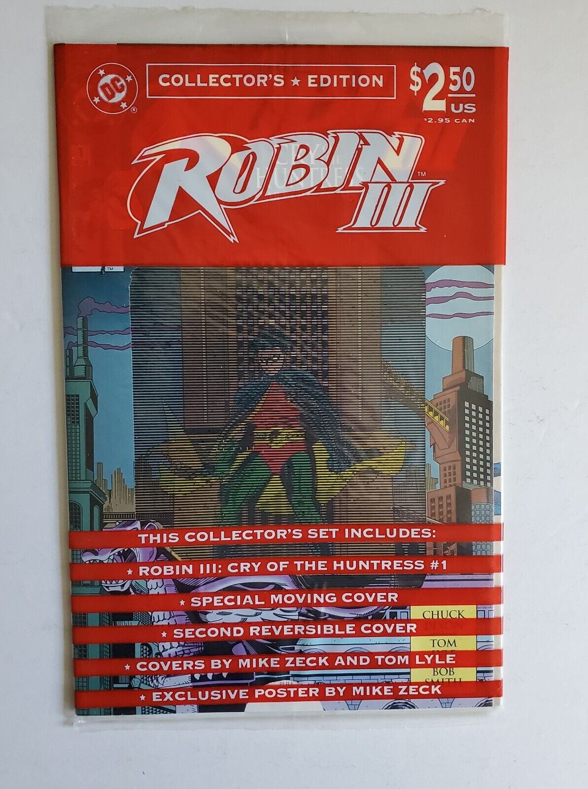 Robin III Cry of the Huntress #1 Comic Book 1992 Poly Bagged DC Comics 