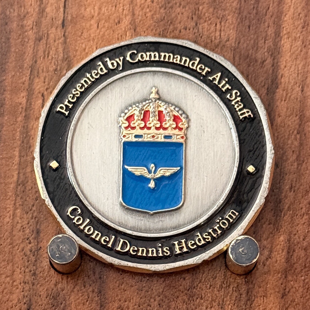Swedish Armed Forces Air Staff Military Challenge Coin  M#13