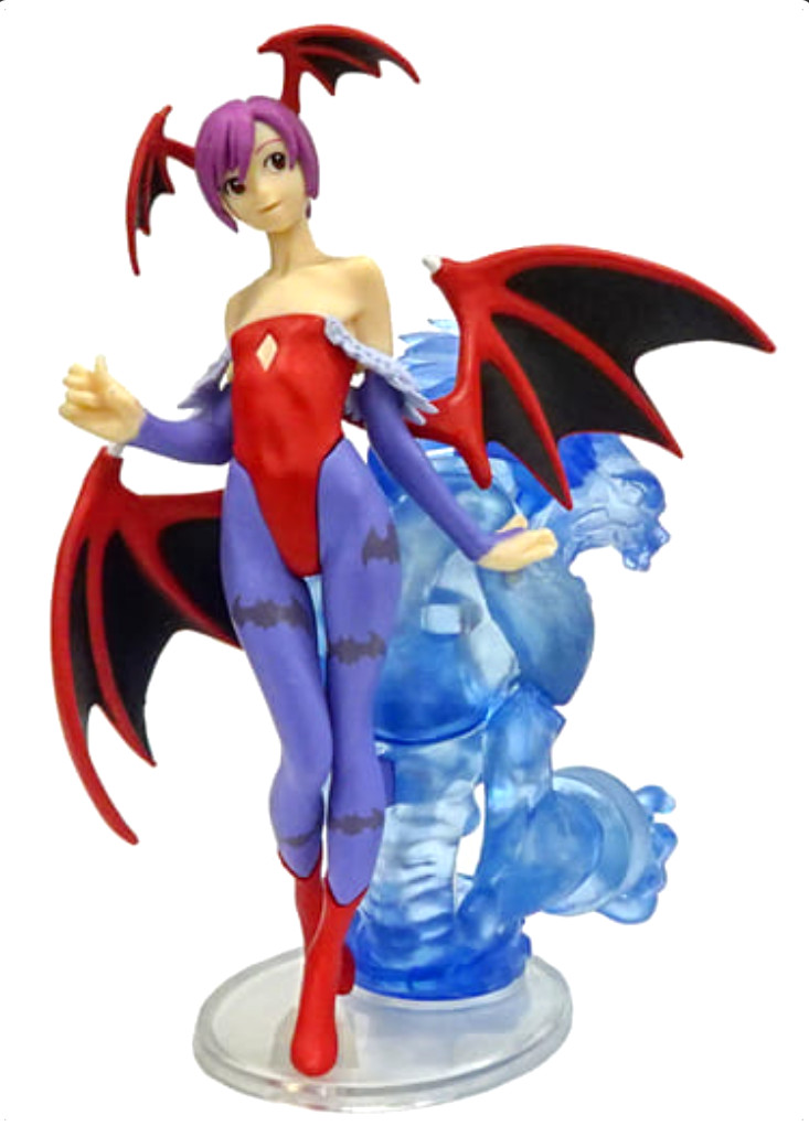 BANDAI Namco × Capcom Gashapon Figure Darkstalkers Lilith With Lord Raptor