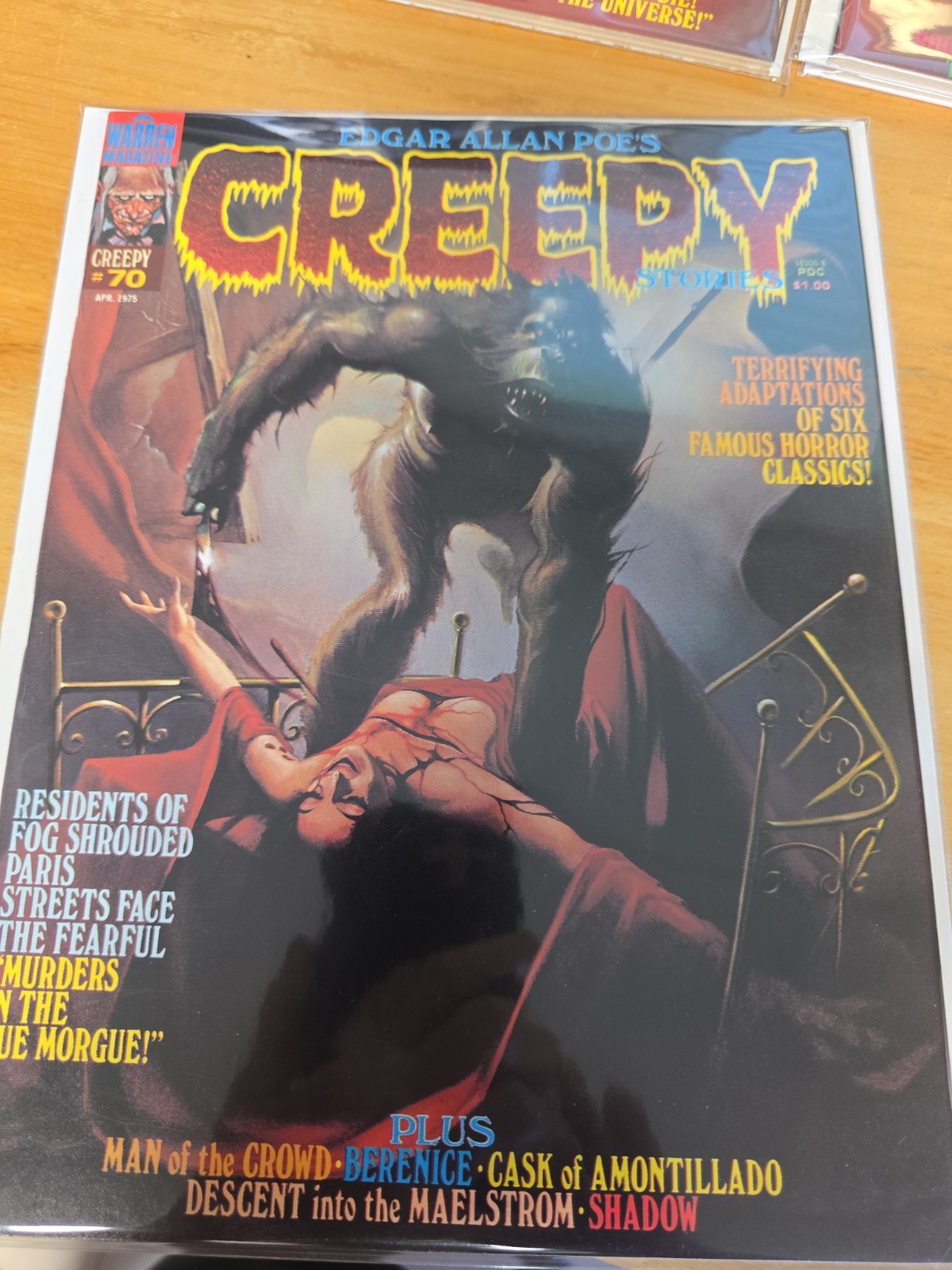Creepy Magazine #70 Warren Publishing April 1975 Edgar Allan Poe Strict NM/Mint