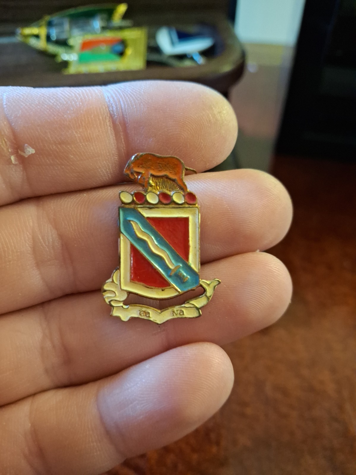 RARE US ARMY 14th Engineer Regiment Philippine Scouts DUI DI PAINTED CB MEYER HM
