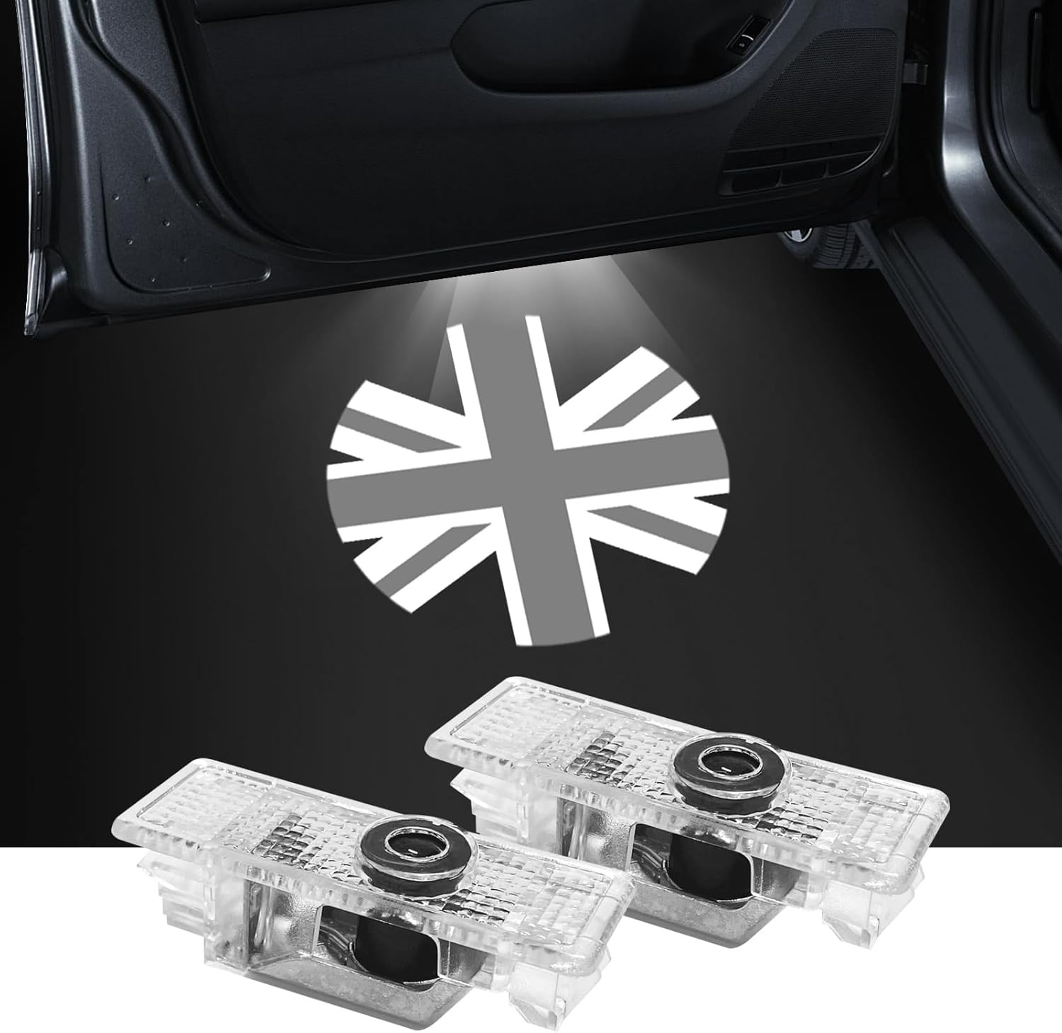 2Pcs Car Door Lights Projector for Clubman/Countryman/Paceman/Sports/Cooper R55