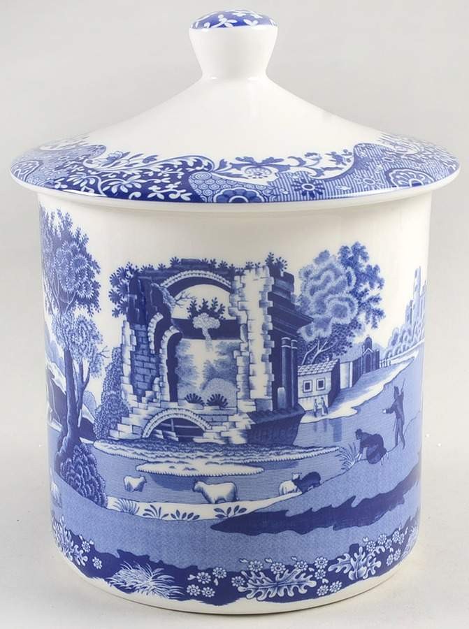 Spode Blue Italian Storage Jar 11701106