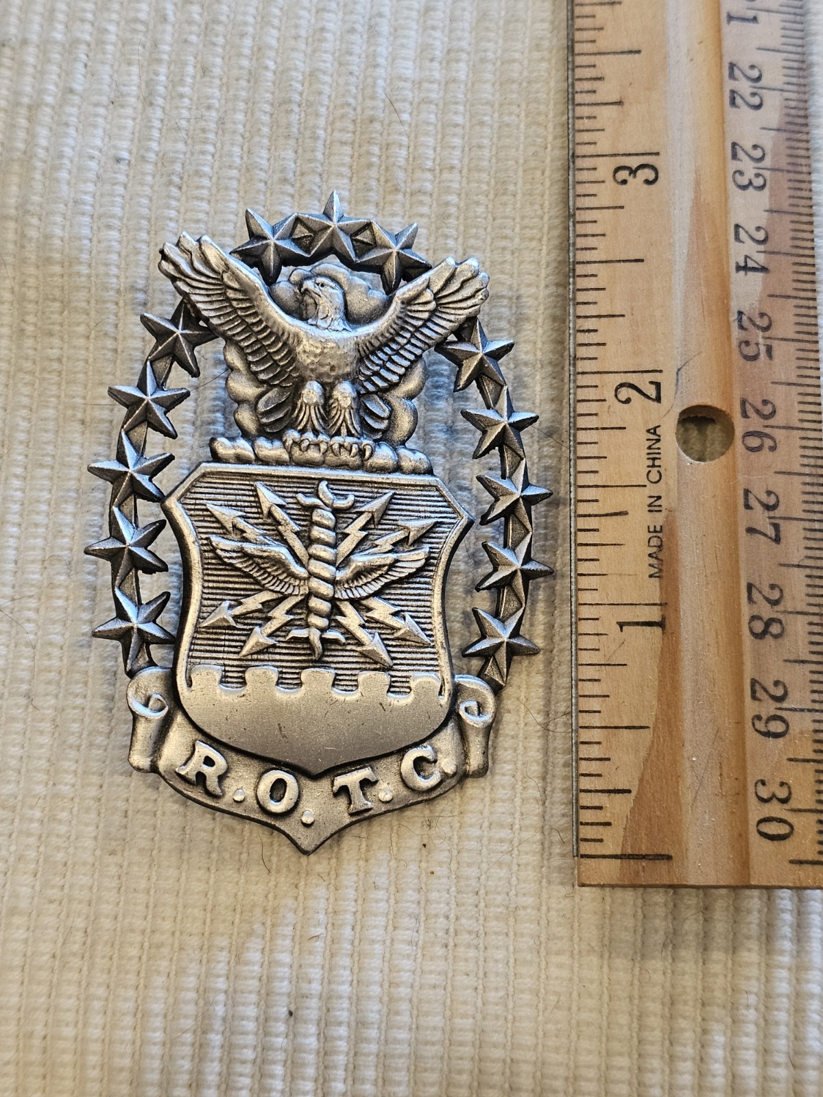 1960s 70s USAF Air Force Vietnam Cold War Era Insignia Cap Badge L@@K 