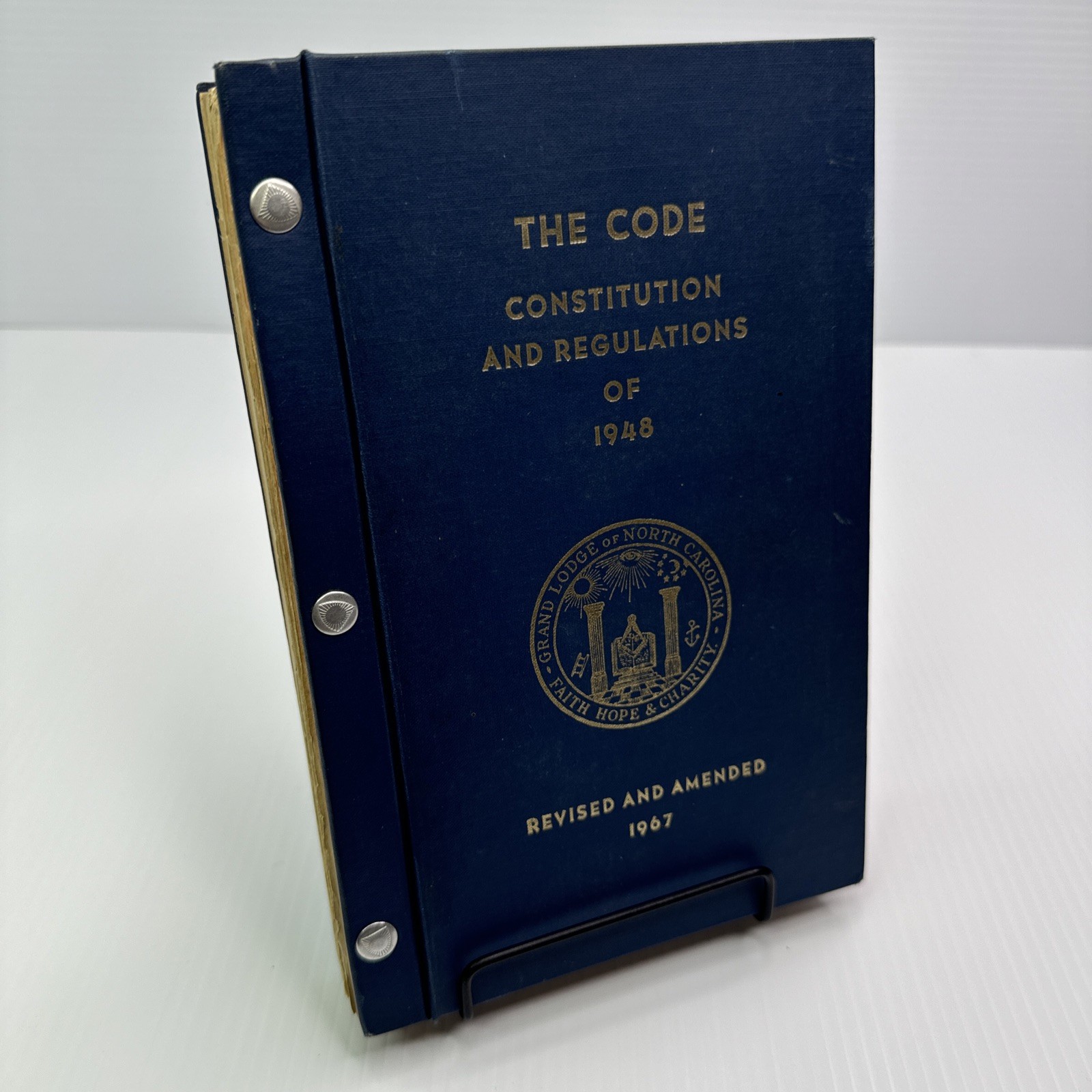 The Code Constitution and Regulations Revised 1967 Grand Lodge North Carolina