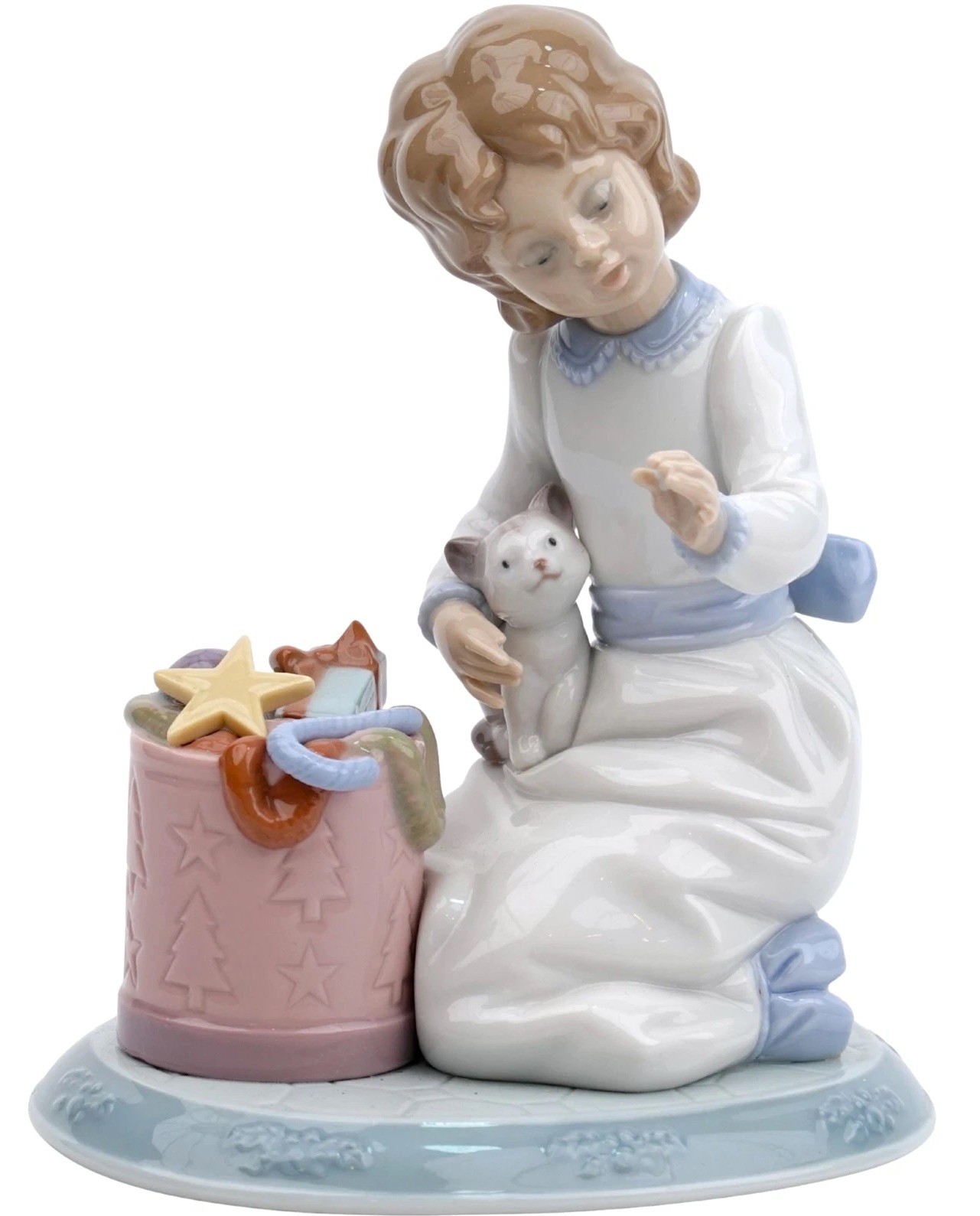 RARE Lladro 6671 “Ringing In The Season” Figurine Night Before Christmas READ