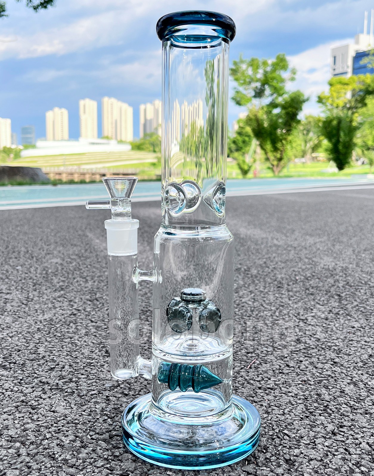 13 inch Heavy Glass Bong Beaker 1.8lb Smoking Water Pipe Thick Hookah 18mm Bowl