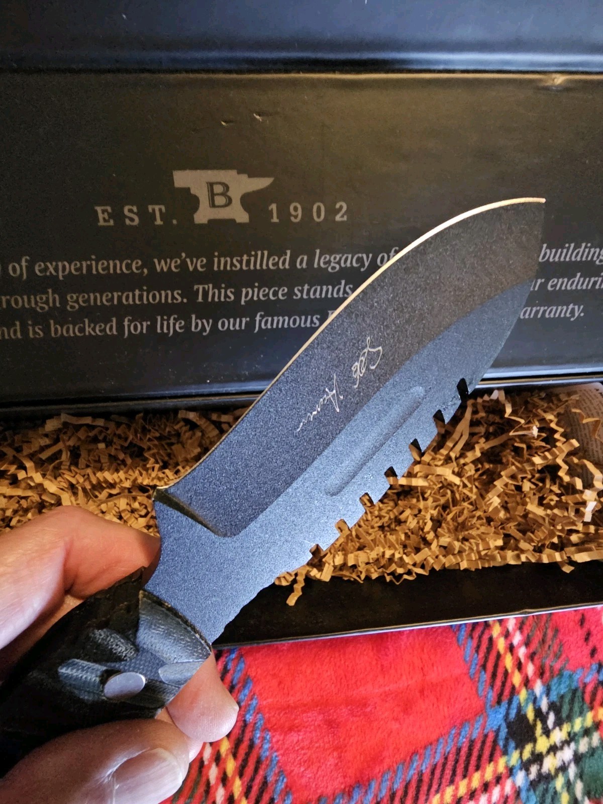 Rare Custom Joe Houser Knife The DEFENDER / COA BUCK Rare Custom Joe Houser Knife The DEFENDER / COA BUCK