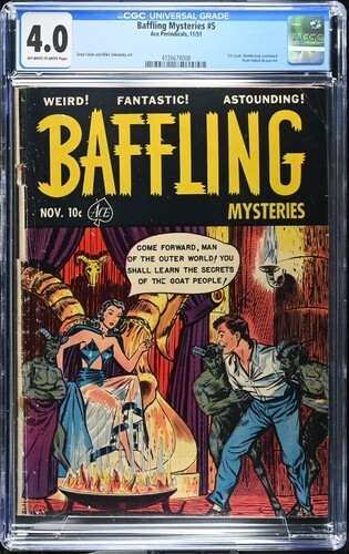 Baffling Mysteries 5 CGC 4.0 1st Issue 1951