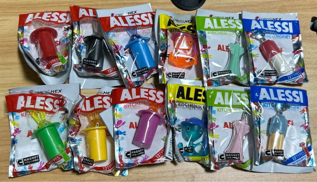 ALESSI Pepsi NEX Kitchen Miniature Magnets Full Set of 12 Pcs Alessandro Cico